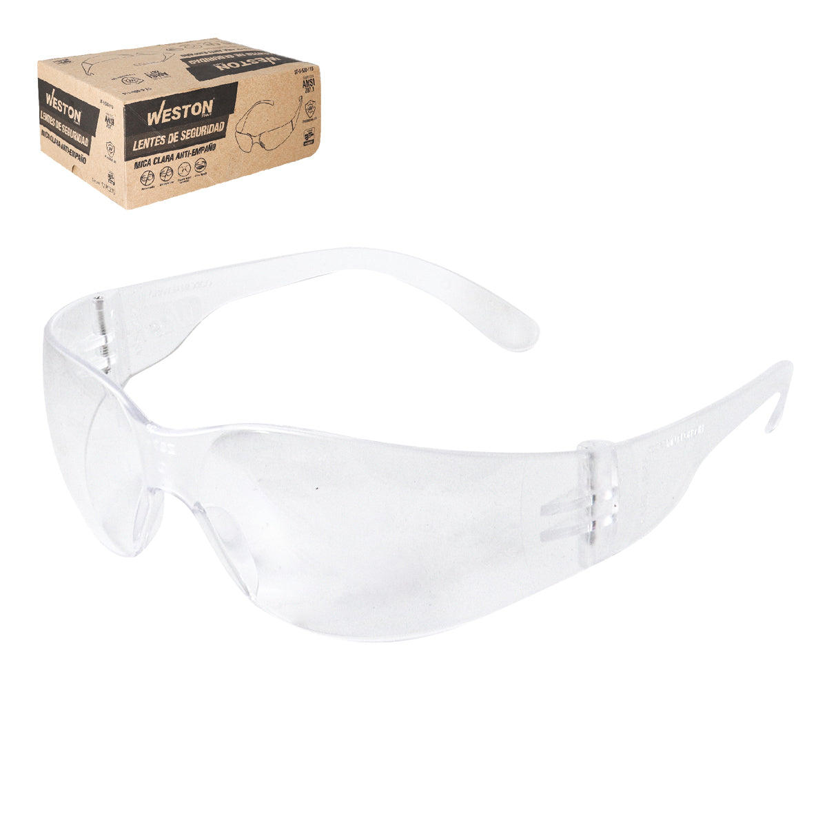 LENTE PC MICA GRIS ANSI ANTI-EMPAÑO