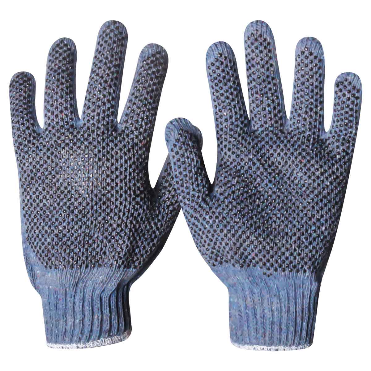 GUANTE ALGODON MULTICOLOR C/PUNTOS PVC UNITALLA (Precio x par - Empaque c/10 pares)