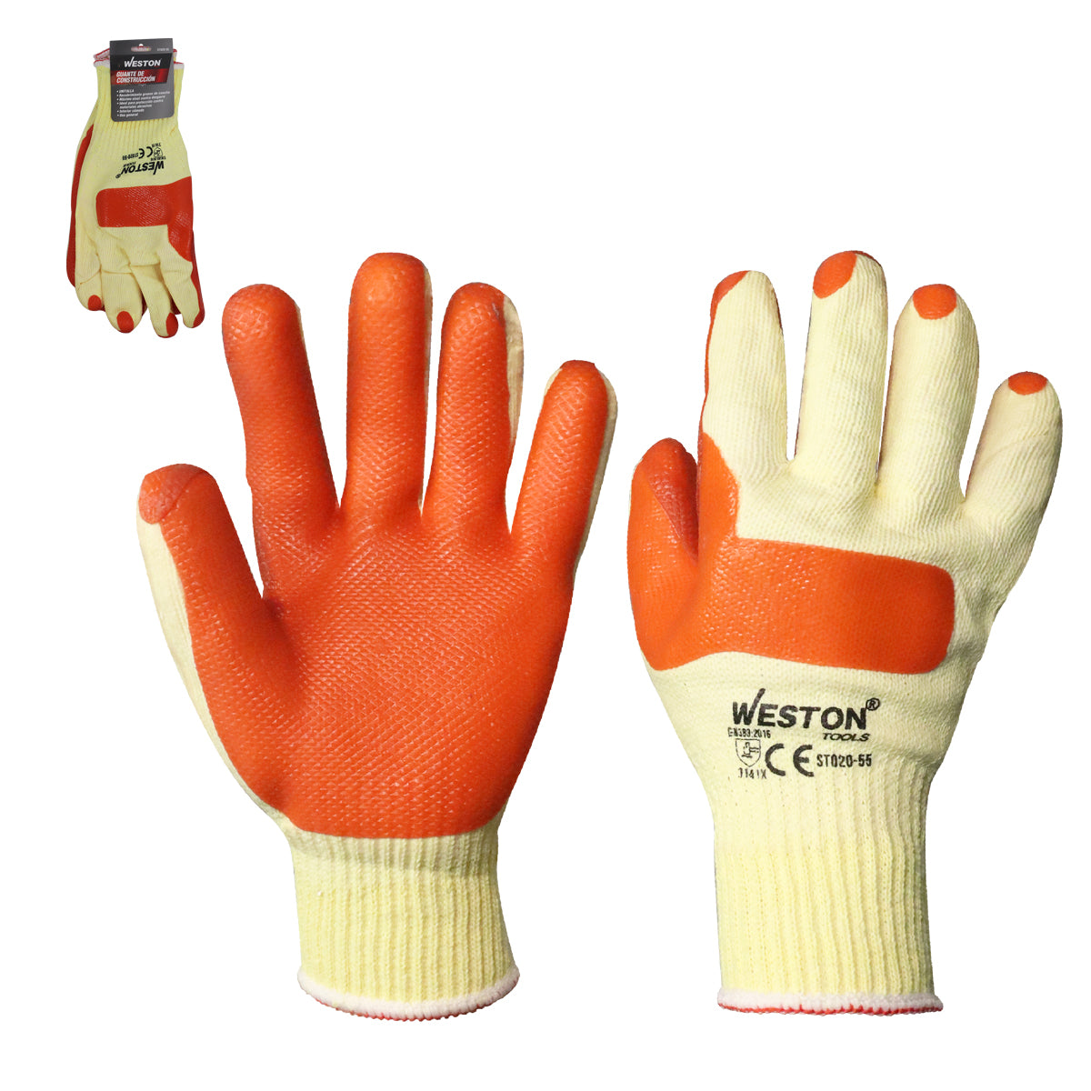 GUANTE DE CONSTRUCCIÓN UNITALLA (Precio x par - Empaque c/10 pares)