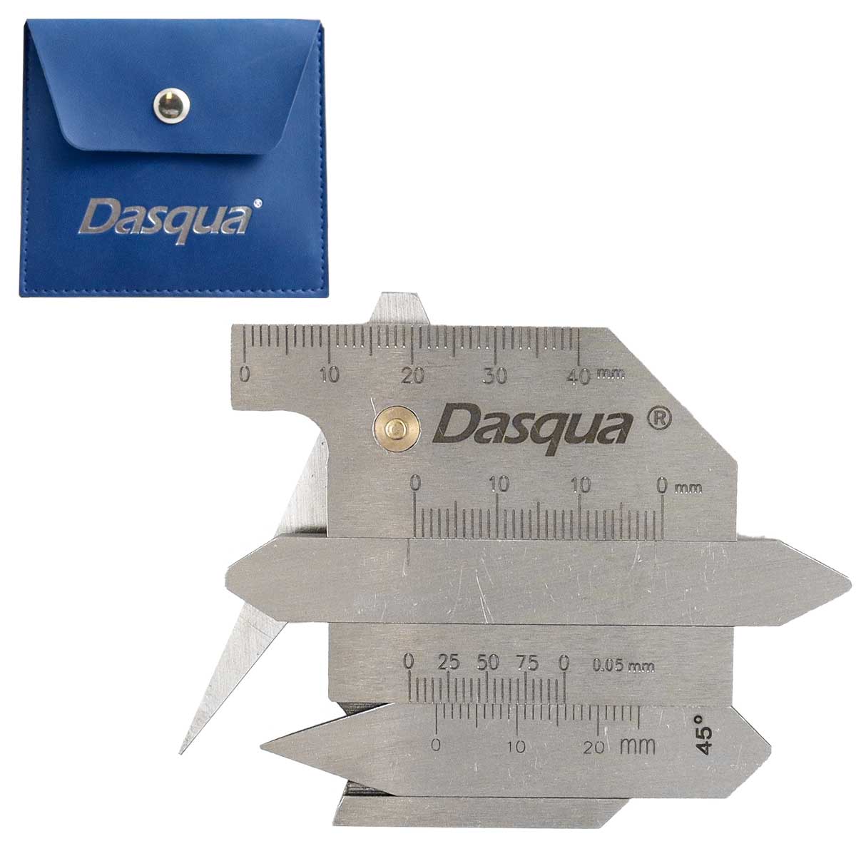 CALIBRADOR PARA SOLDADURA 40 MM INOX. C/PERILLAS