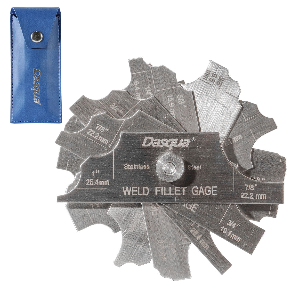 CALIBRADOR P/FILETES DE SOLDADURA 1/8'' A 1''