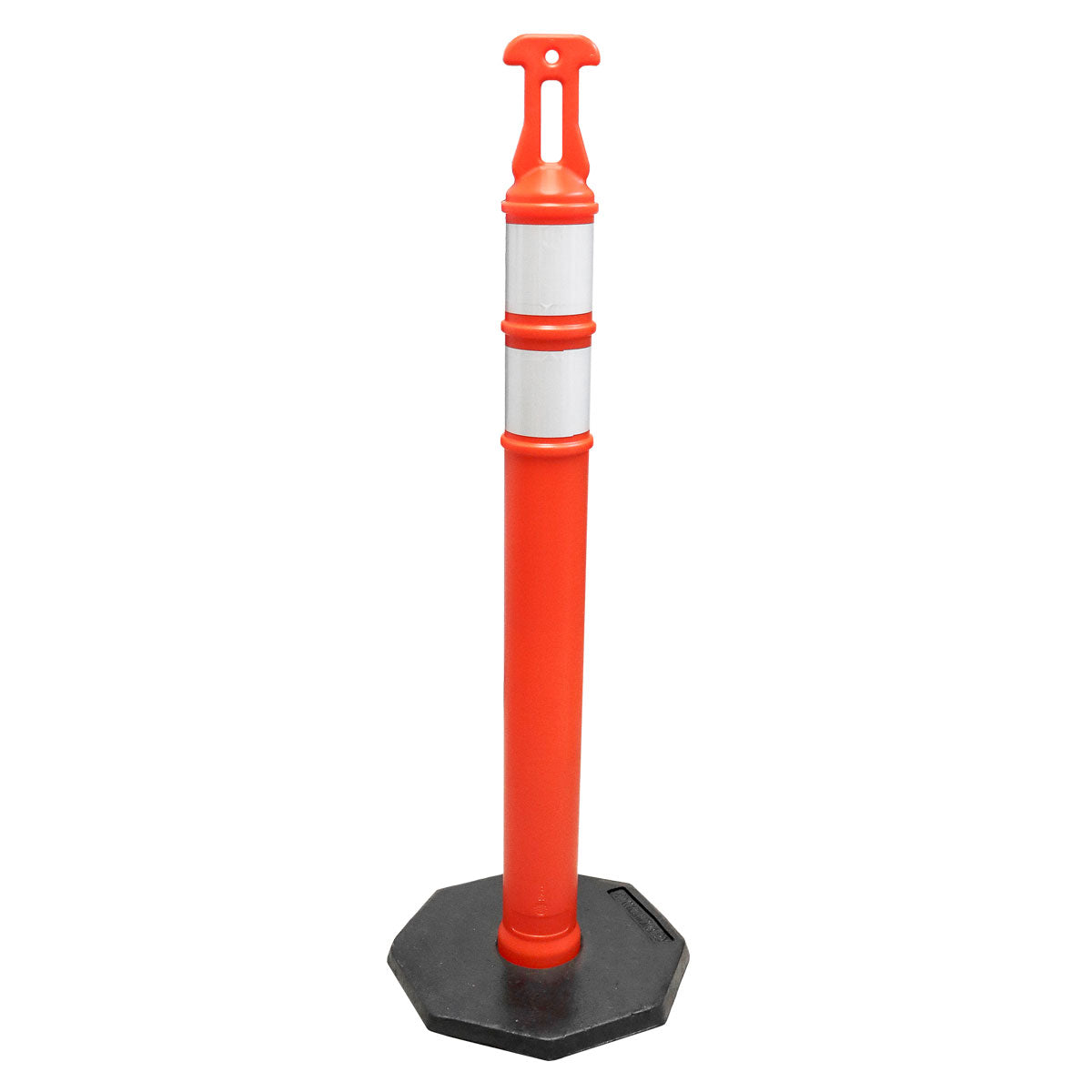 POSTE DELIMITADOR DE 115 CM CON BASE Y REFLEJANTE