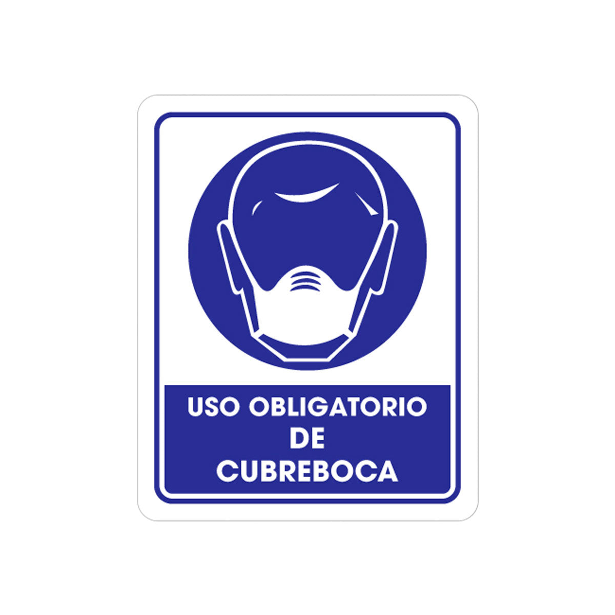 SEÑALAMIENTO USO CUBREBOCA 25 X 35CM
