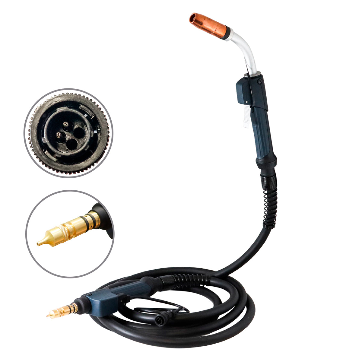 ANTORCHA MIG TIPO TREGASKISS 400AMP C/CONECTOR MILLER