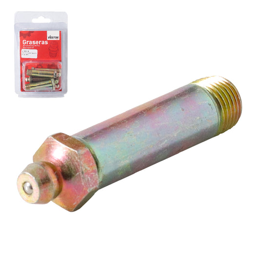 GRASERA 3/8 NPT RECTA BLISTER DE 5 PIEZAS