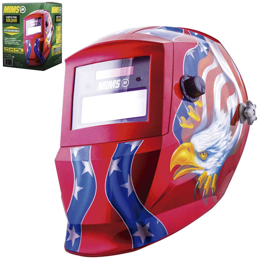 CARETA MIMS AGUILA ROJO/AZUL SENCILLA