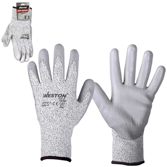 GUANTE ANTICORTE WESTON NIVEL 5 TALLA 8 (Precio x par - Empaque c/10 pares)