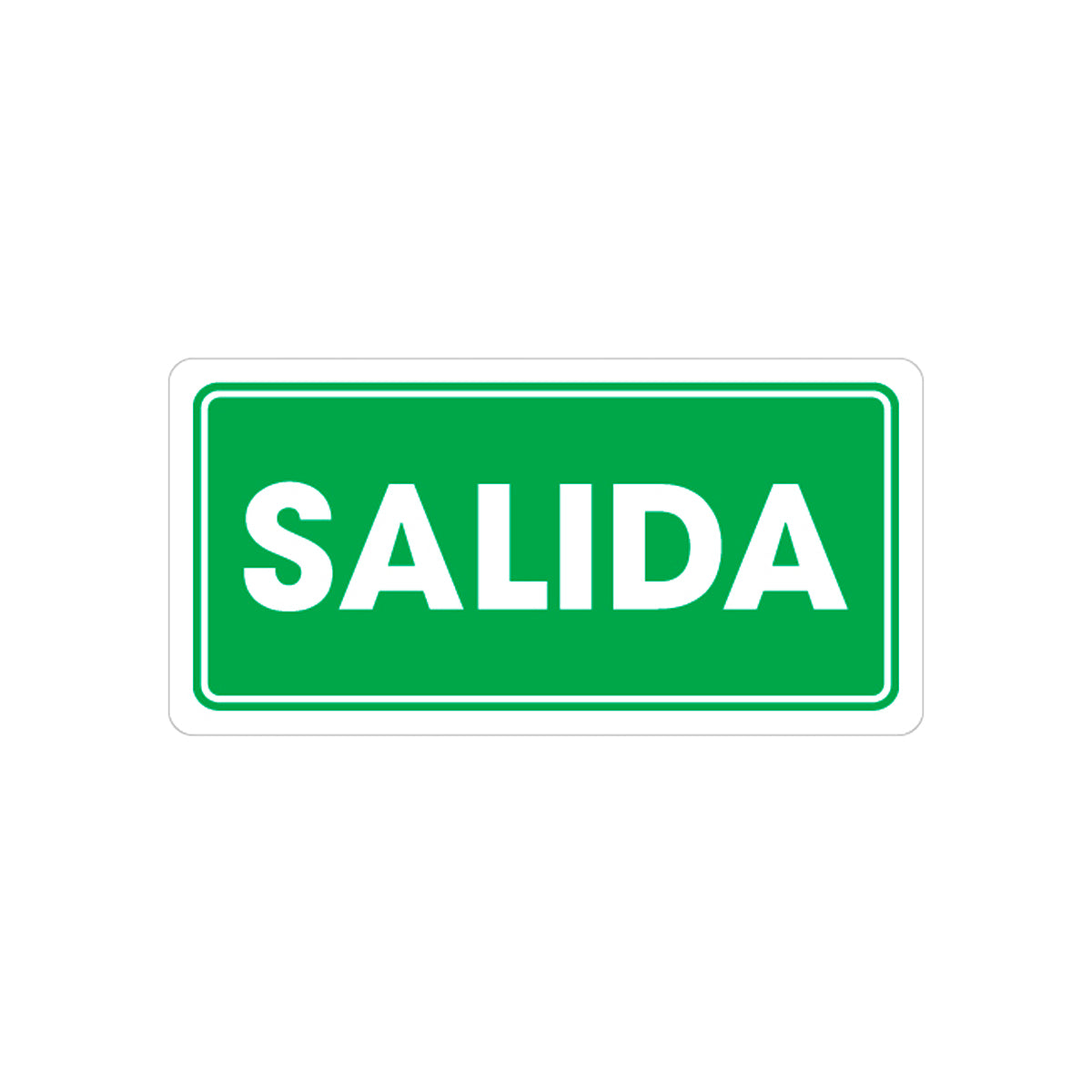 SEÑALAMIENTO SALIDA 15 X 30CM