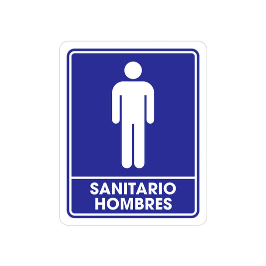 SEÑALAMIENTO SANITARIO HOMBRES 25 X 35CM