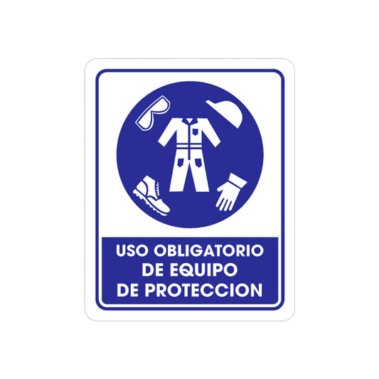 SEÑALAMIENTO EQUIPO PROTECCION 25 X 35CM