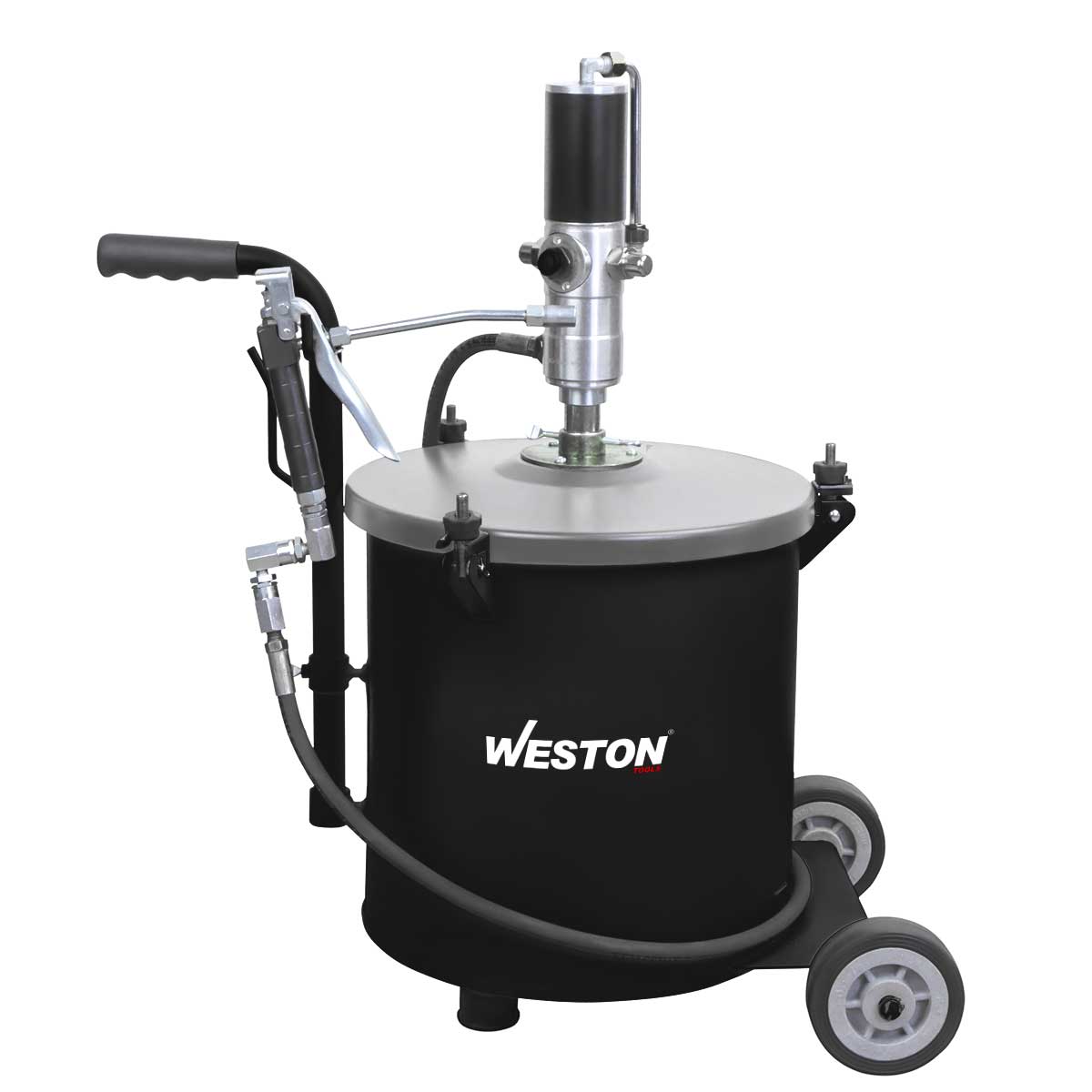 BOMBA NEUMATICA D/ENGRASE 15KG C/RUEDAS