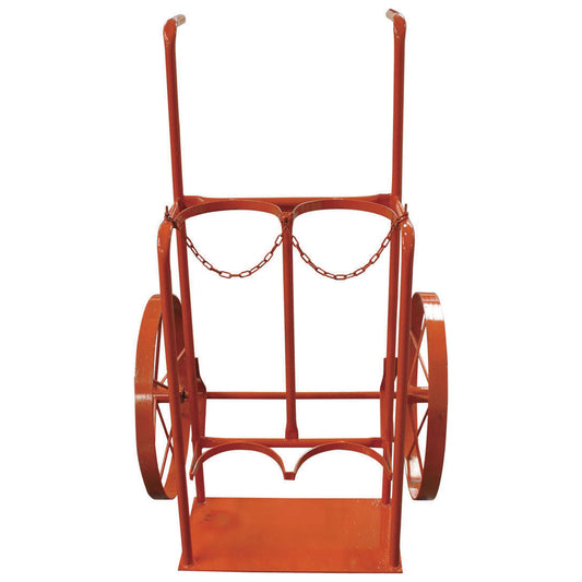 CARRETILLA PORTA TANQUE OXI/ACETILENO REFORZADO RUEDA DE FIERRO